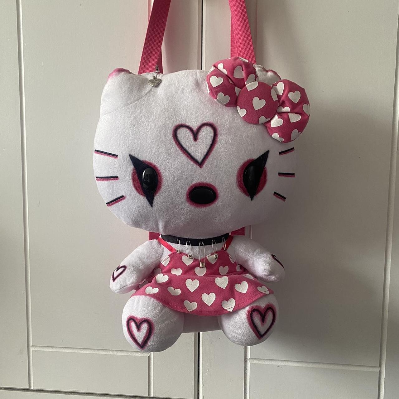 handmade custom hello kitty plush backpack 🖤,