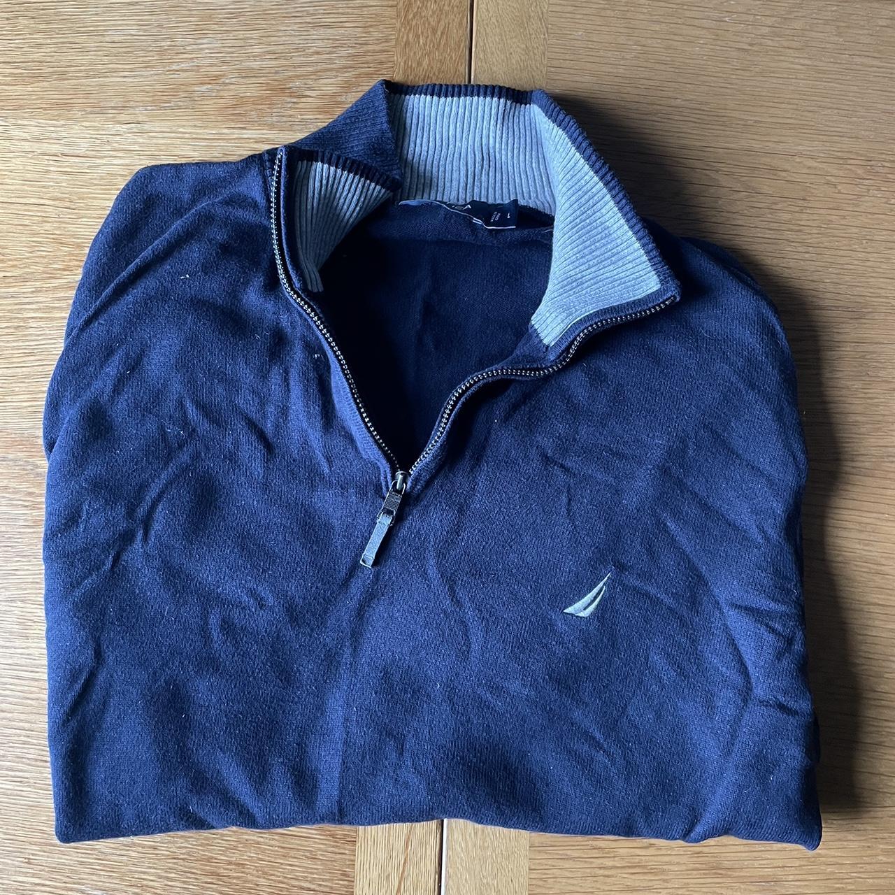 Men’s navy 1/4 zip fleece Nautica Men’s large... - Depop