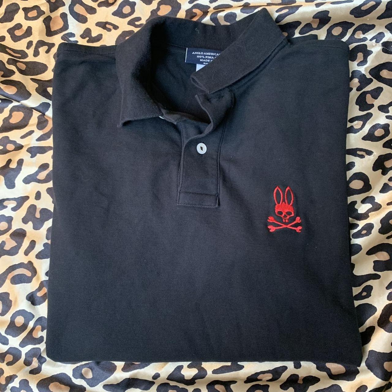 Psycho Bunny Men's Black and Red Polo-shirts (2)