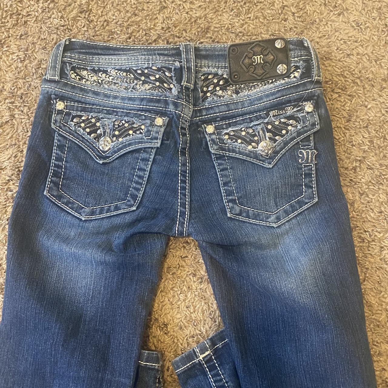Kids size 14 miss me bootcut jeans !!! Inseam 29... Depop