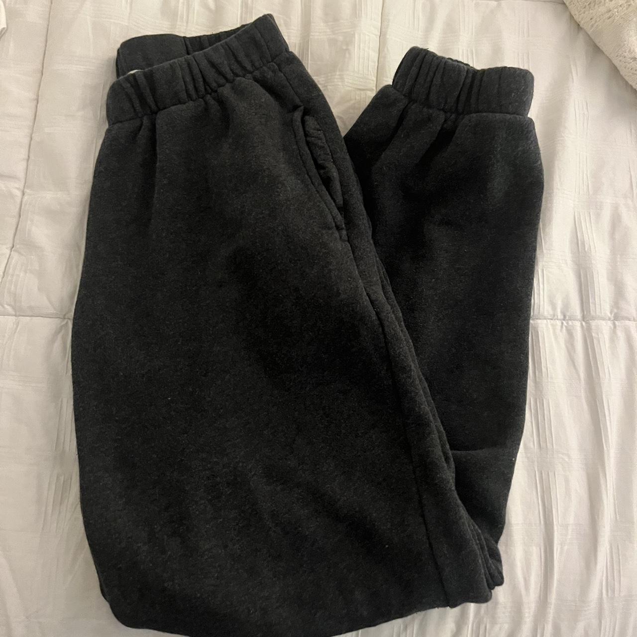 brandy melville dark grey sweatpants - Depop