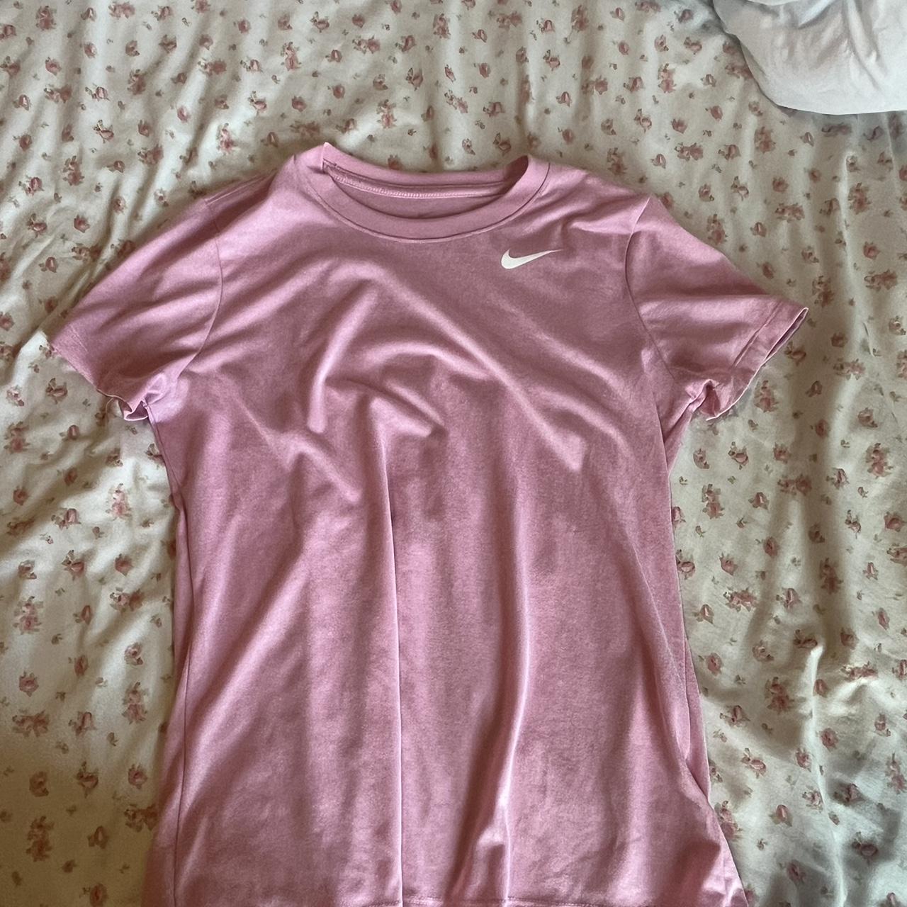 rust pink nike shirt