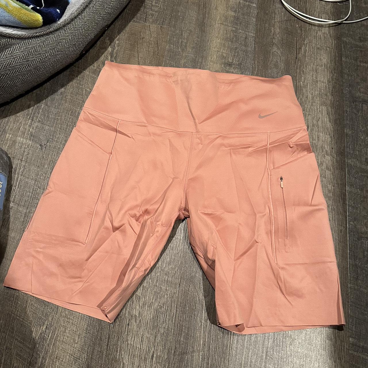 nike biker shorts pink