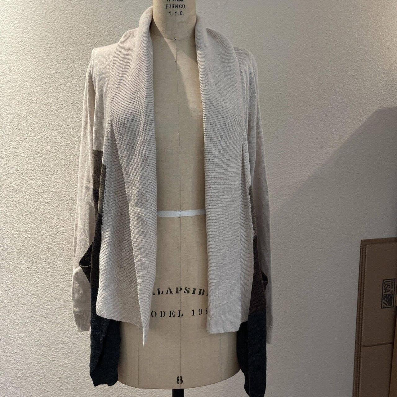 Tahari merino cheap wool cardigan