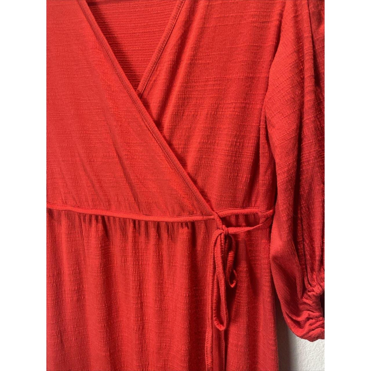 Max studio red wrap hot sale dress