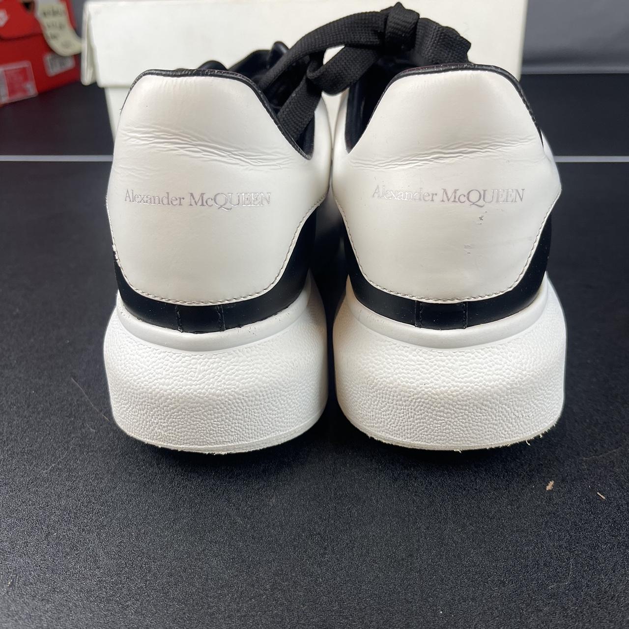 Alexander McQueen Oversized Sneaker 'Black White'... - Depop