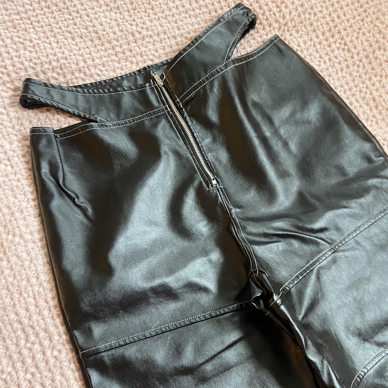 Shein cutout leather pants - size 6 - Depop