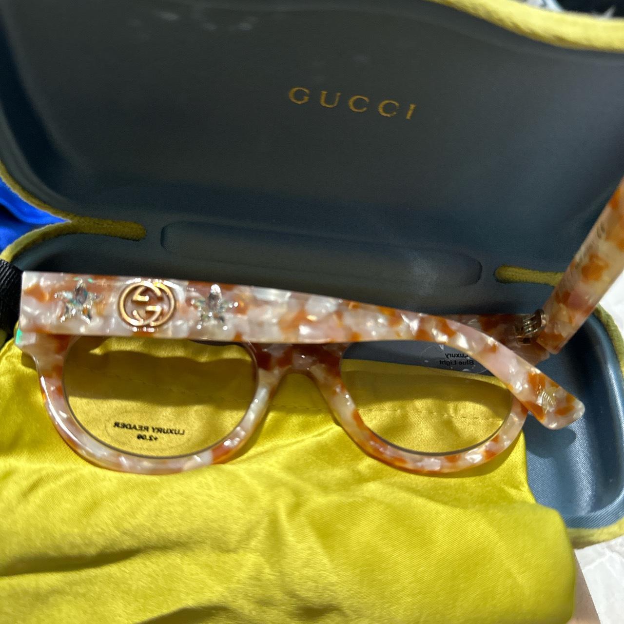 Gucci Red Velvet Sunglass Glasses Case Thank You - Depop