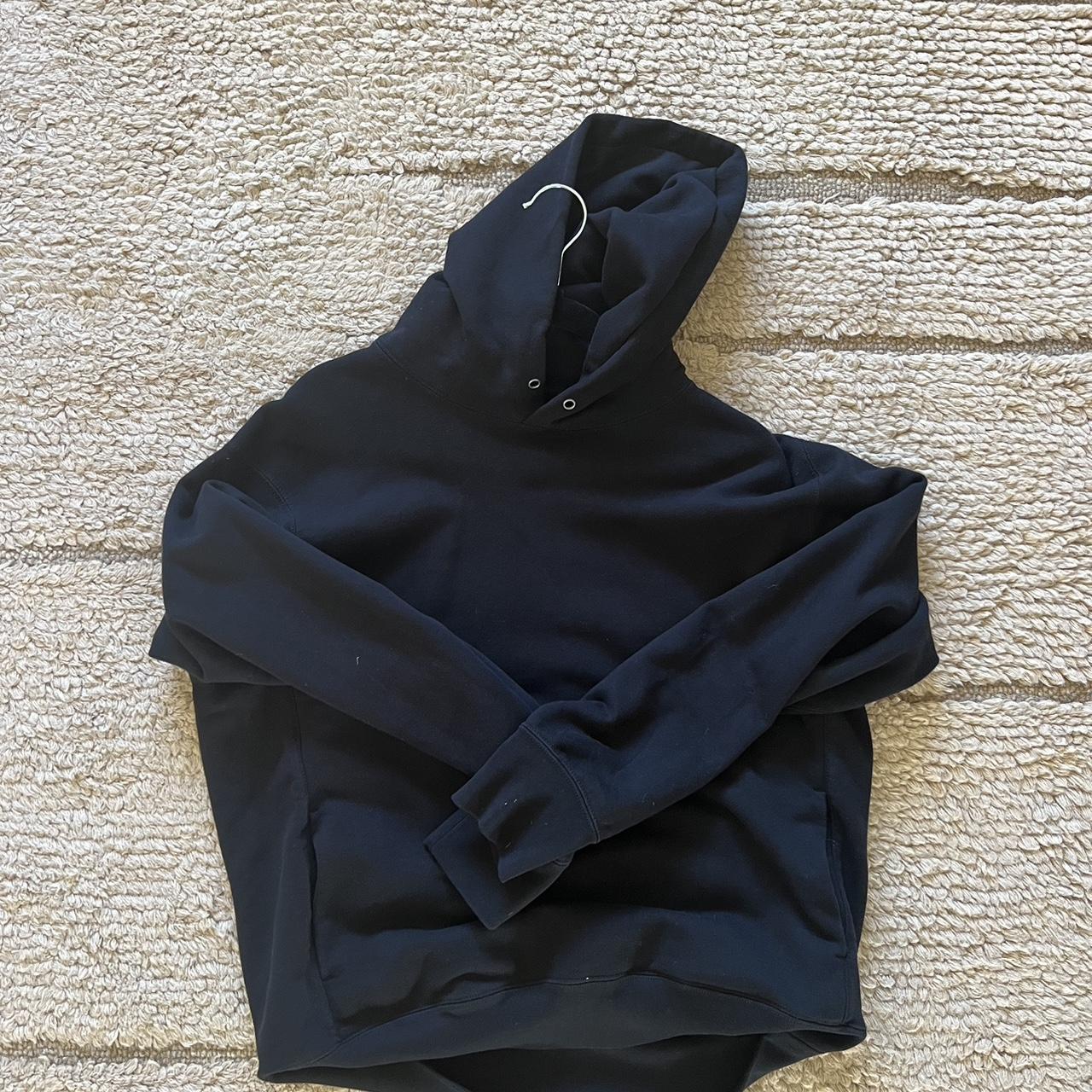 Uniqlo Black Hoodie - Used once or twice Great... - Depop