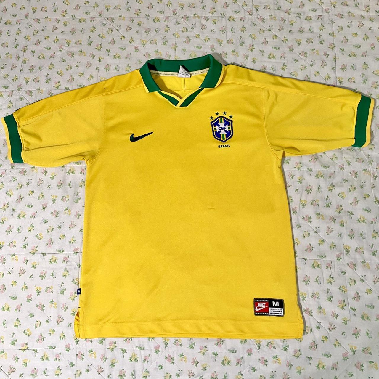 Nike Brasil Jersey (measurements shown in... - Depop