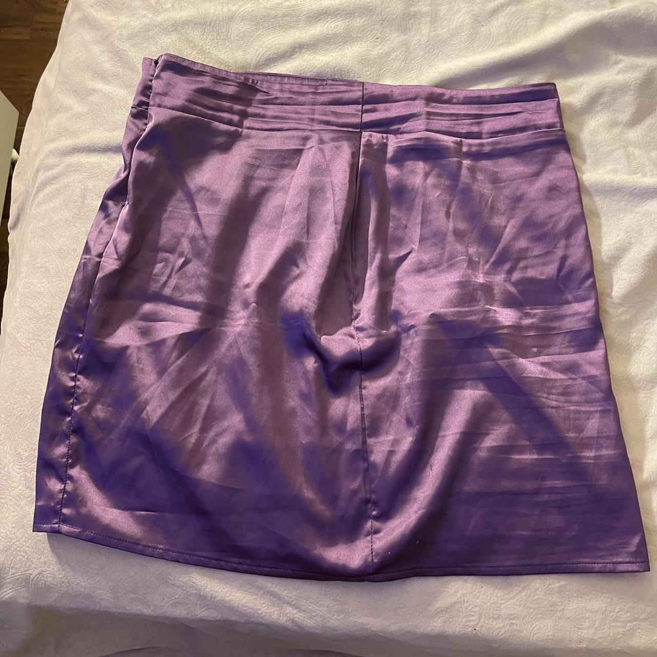 Purple mini skirt Worn once - Depop