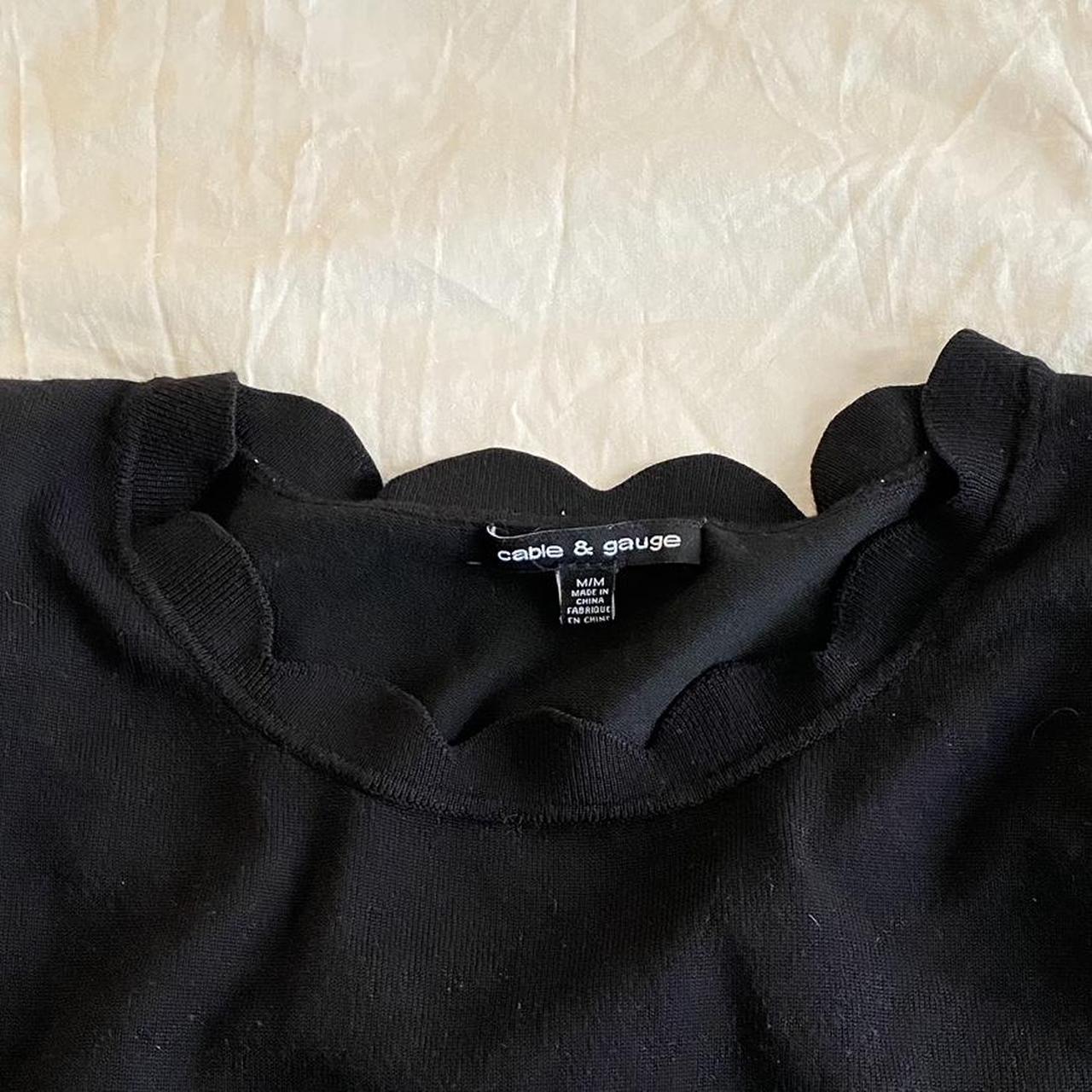 Cable & Gauge Women's Black Vest Depop