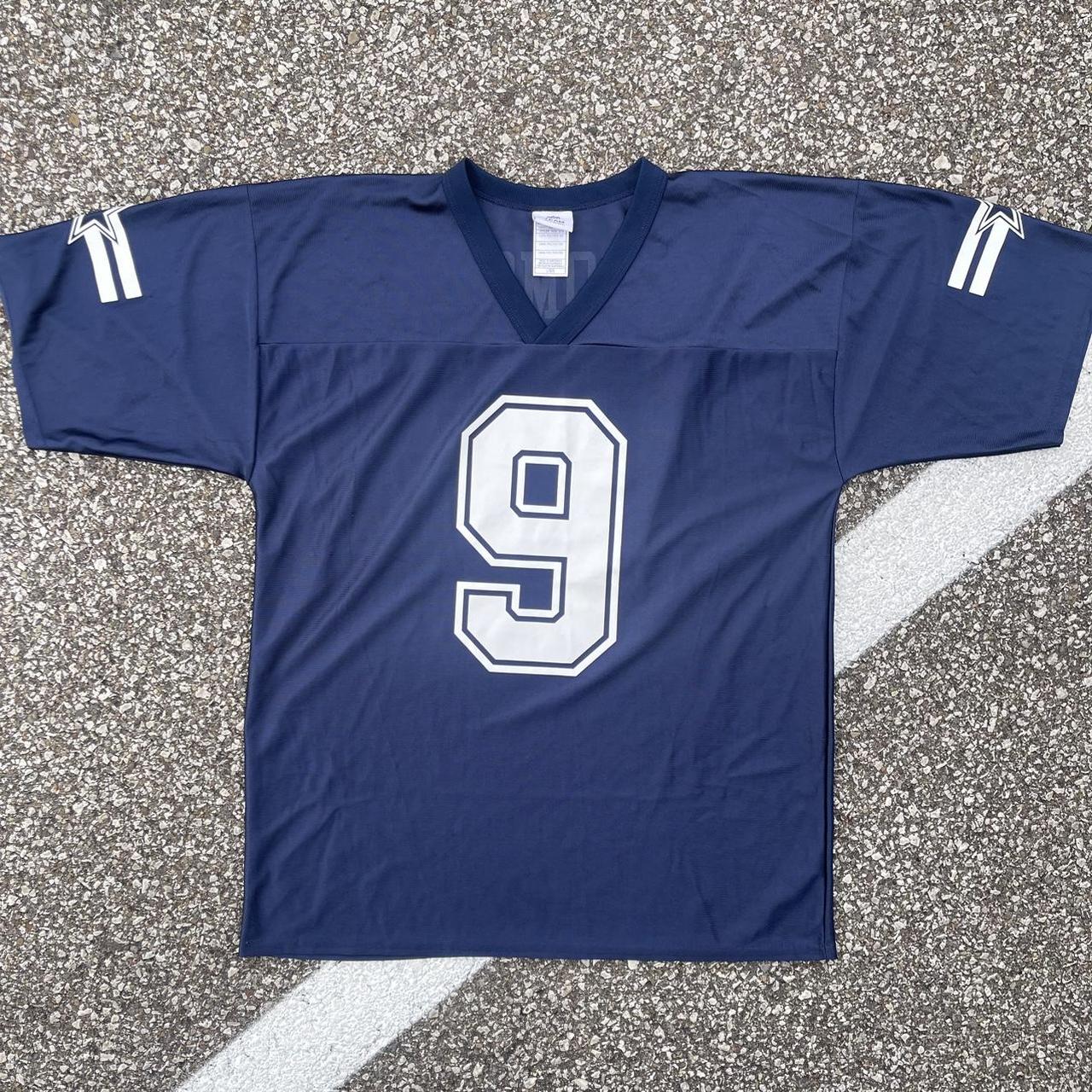 Dallas Cowboys Tony Romo Shirt Mens Blue White NFL - Depop