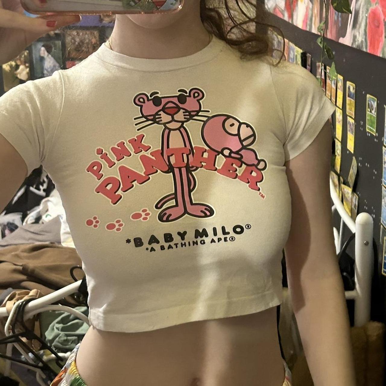 美品　BAPE® X PINK PANTHER BABY MILO TEE M A BATHING APE® x PINK PANTHER – uk.bape.com