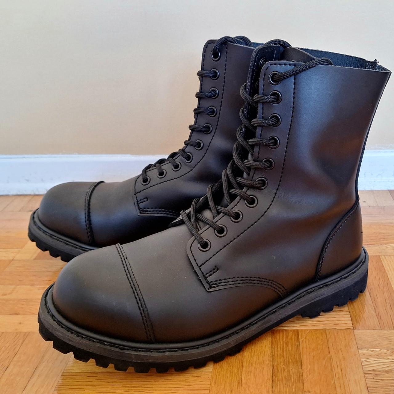 Mens Boots Brandit Phantom 14 Loch Lederstiefel Boots Grinders 14