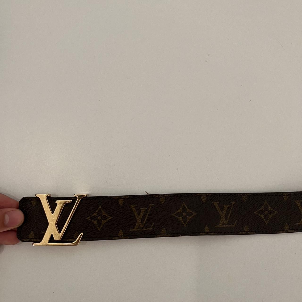 Louis Vuitton Mens Chestnut 🌰 Monogram Belt. Waist - Depop