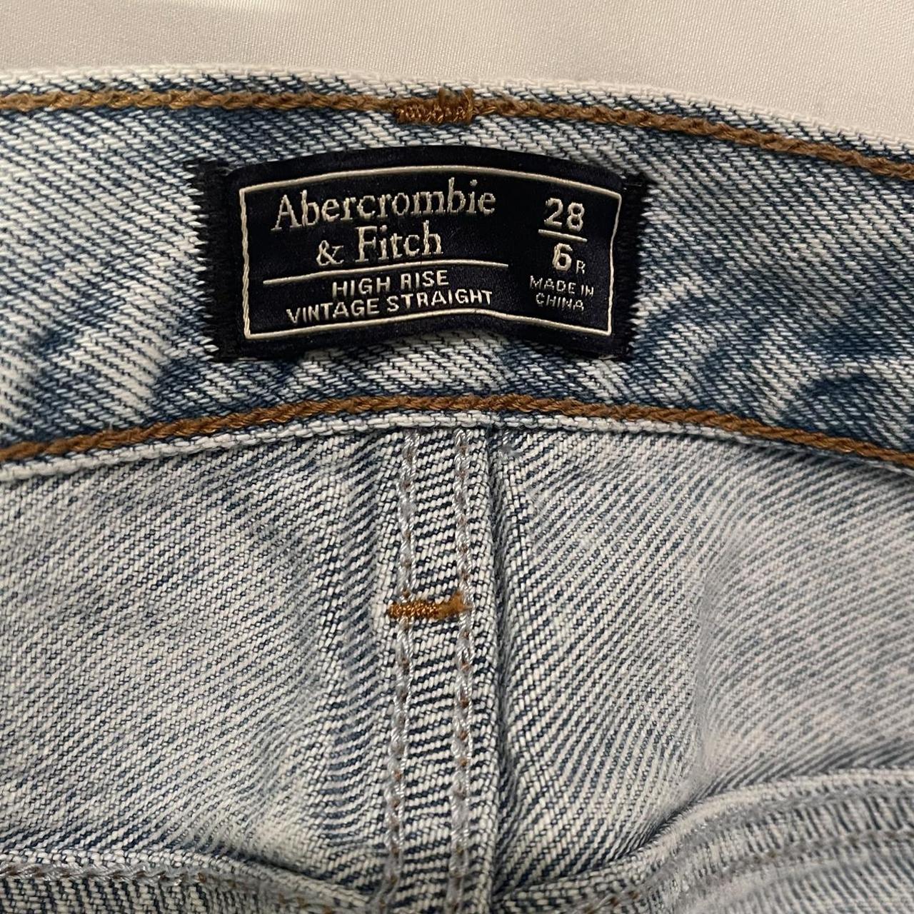 Abercrombie jeans High rise vintage straight fit... Depop