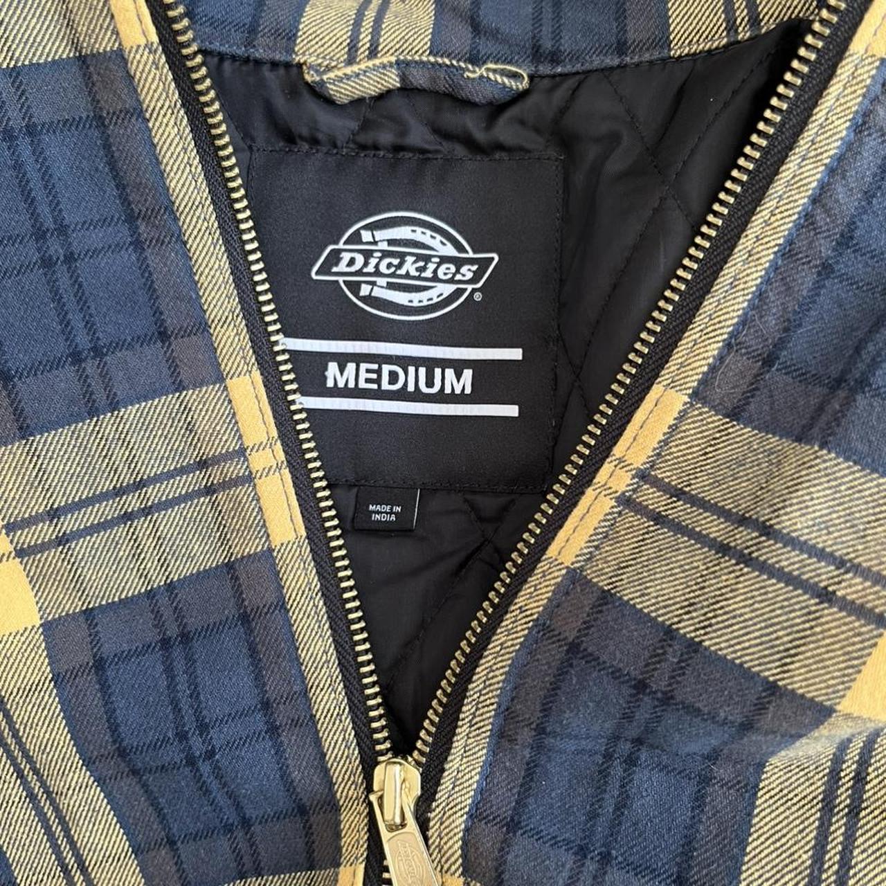 Dickies Men's Yellow and Navy Jacket | Depop