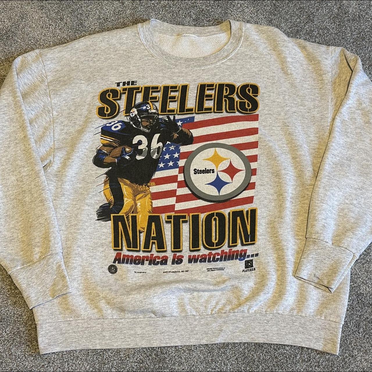 Vintage Pittsburgh Steelers Crewneck. Good - Depop