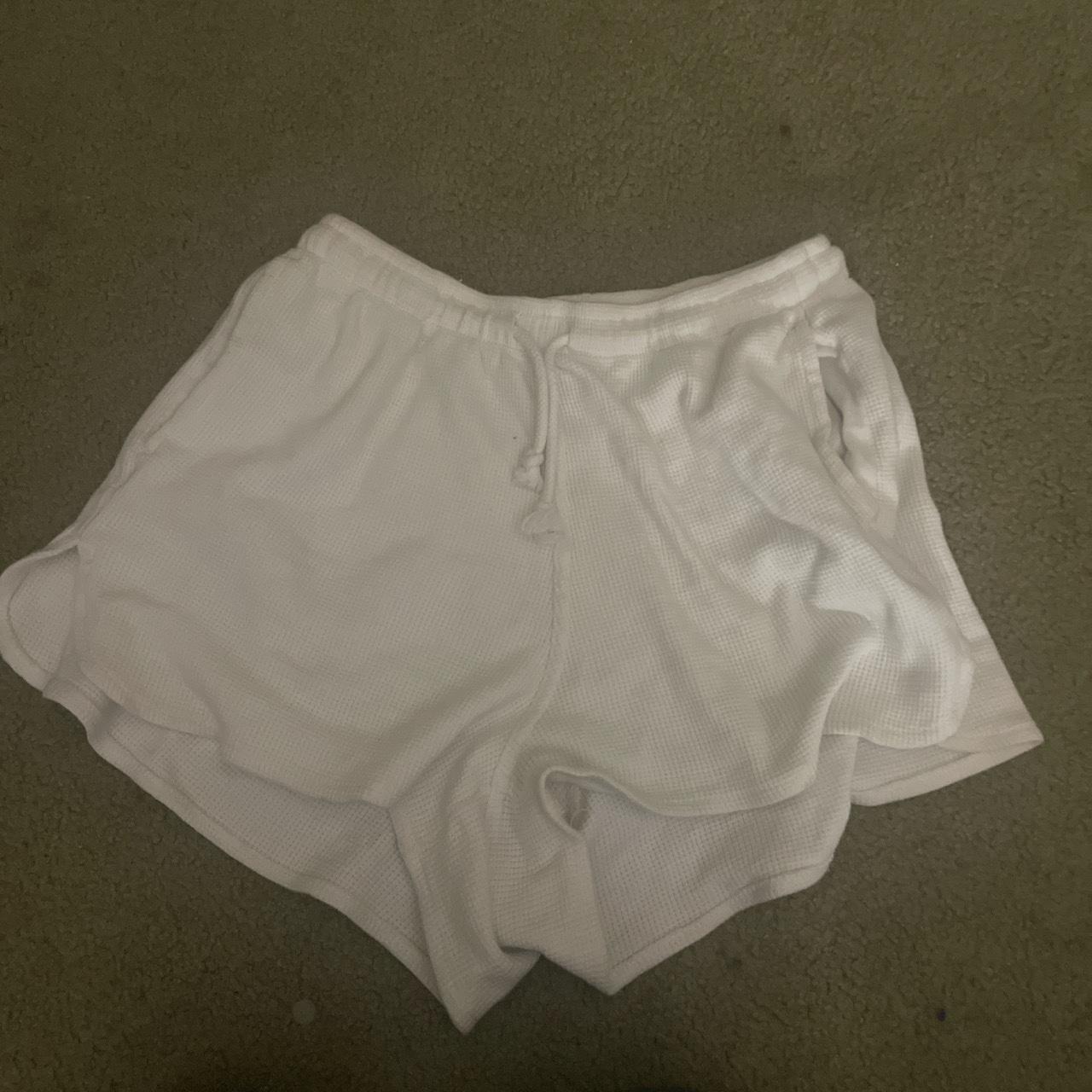 white brandy shorts Depop