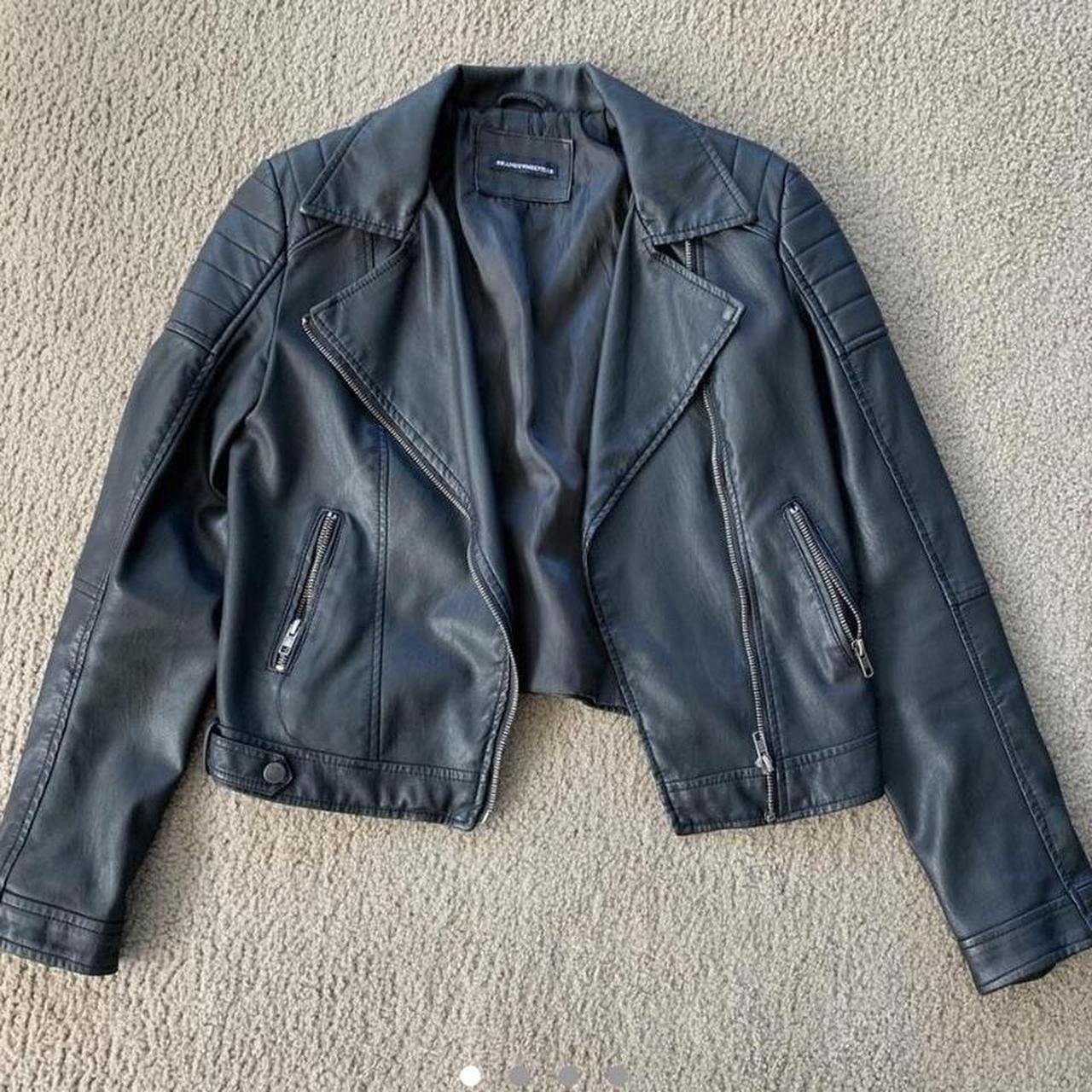 Brandy Melville leather jacket discontinued and sold... Depop