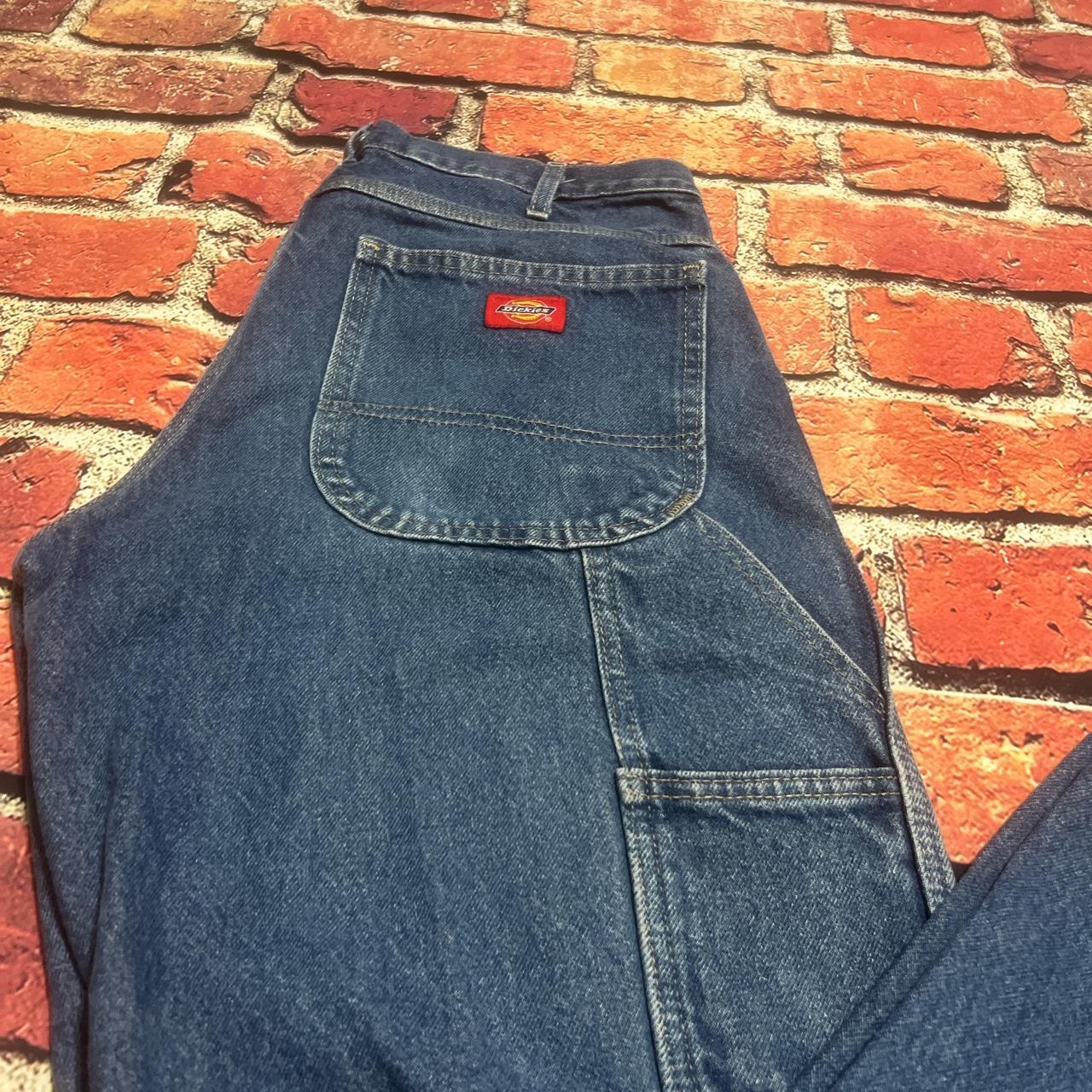 dickies-men-s-blue-jeans-depop