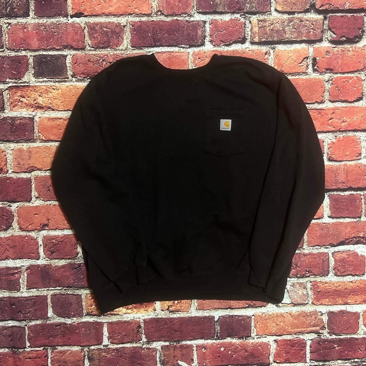 Carhartt Men's Black Sweatshirt Depop