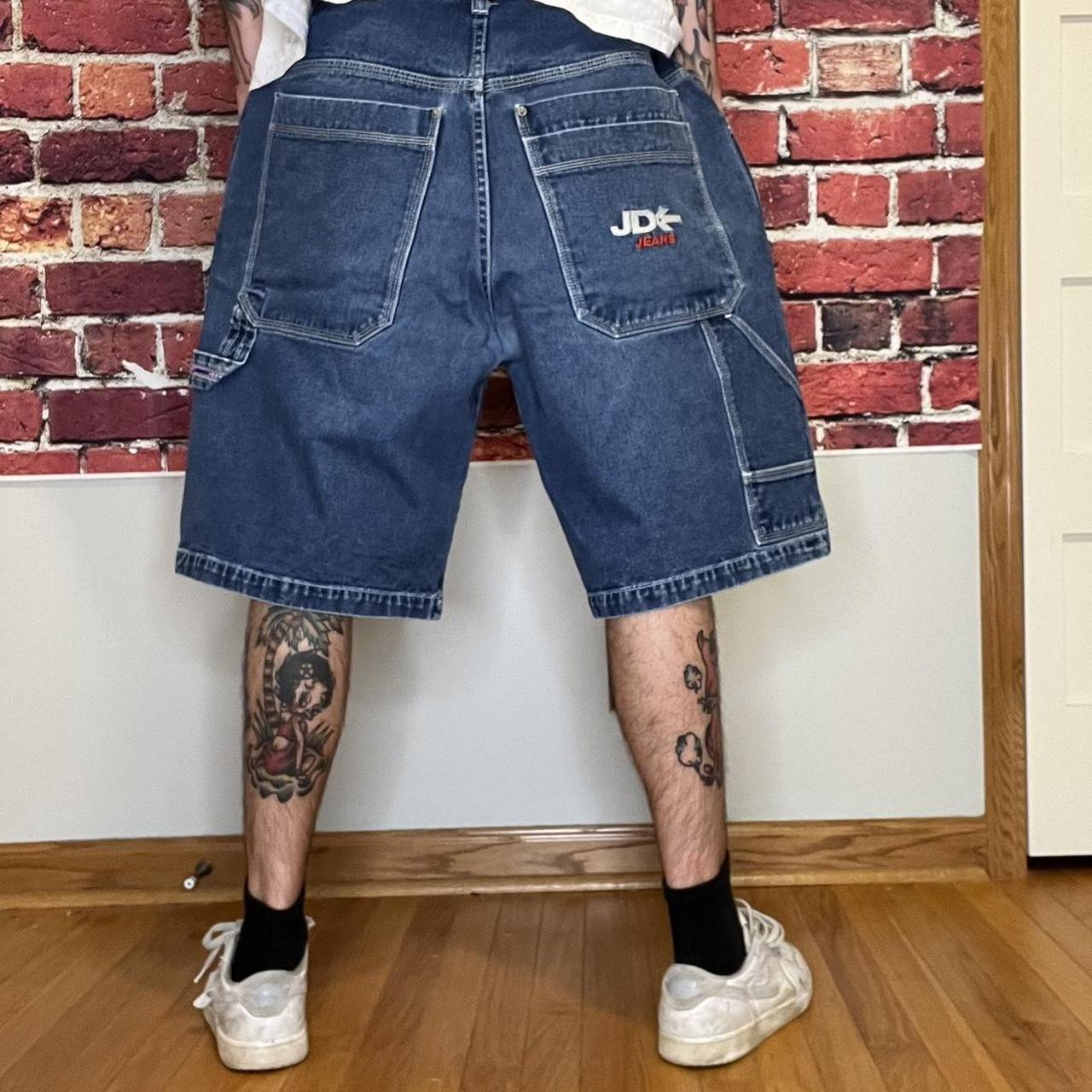 BAGGY Y2K JNCO STYLE CARPENTER SHORTS SIZE 38 Free... - Depop