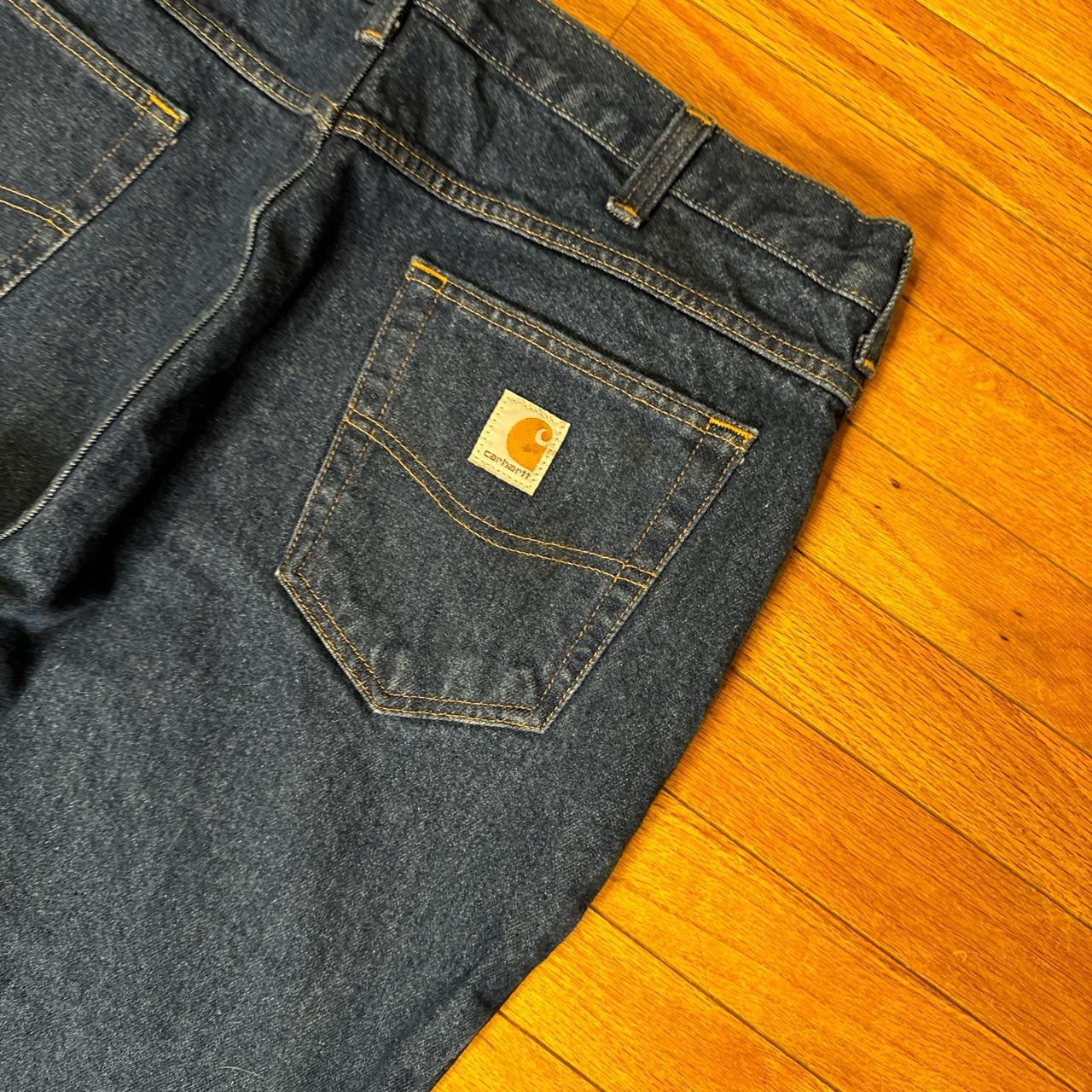 BAGGY CARHARTT BLUE JEANS SIZE 38 FREE SHIPPING ON... - Depop