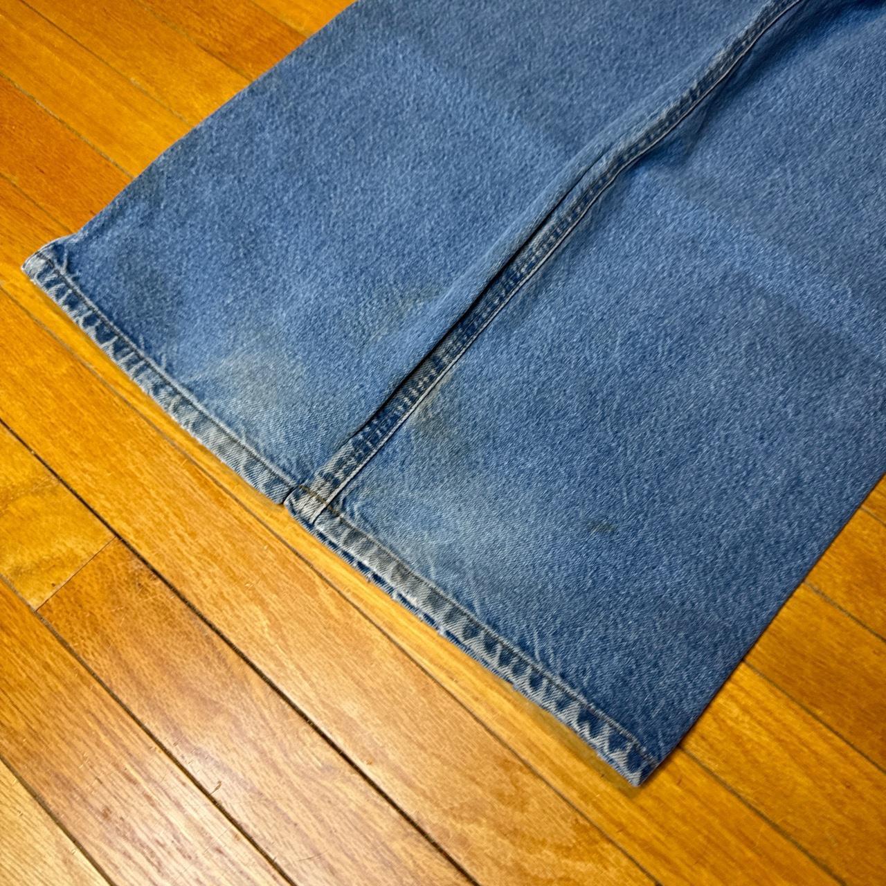 BAGGY CARHARRT ESSENTIAL BLUE JEANS 42 x 30.5 FREE... - Depop