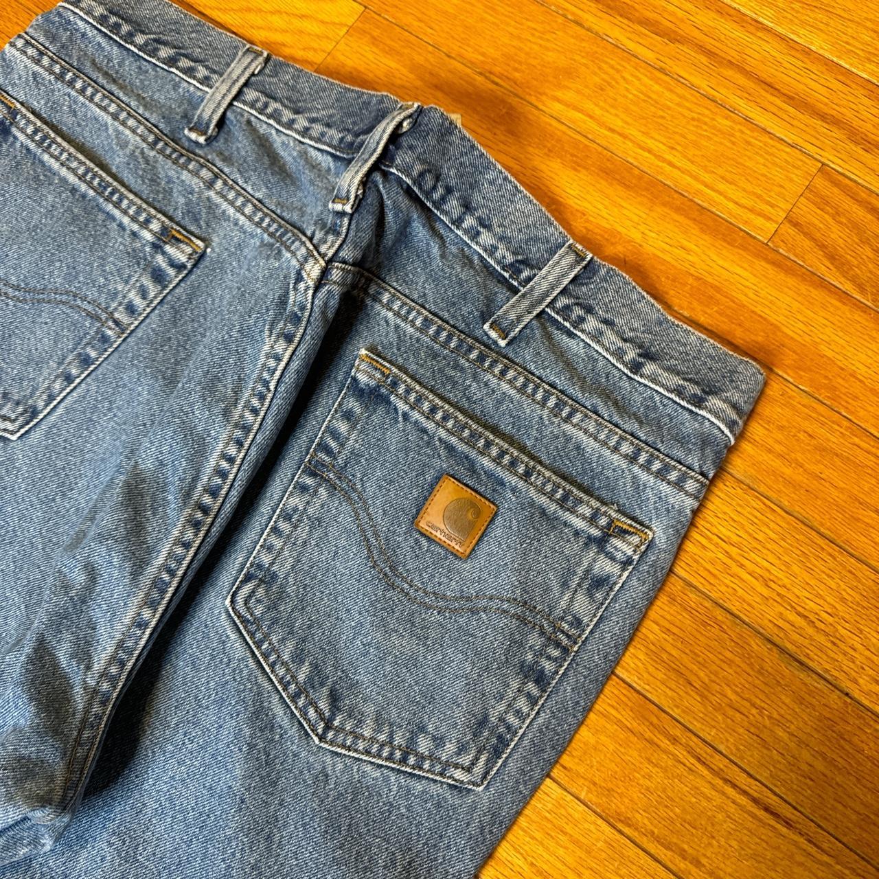 BAGGY CARHARRT BLUE JEANS SIZE 40 FREE SHIPPING ON... - Depop