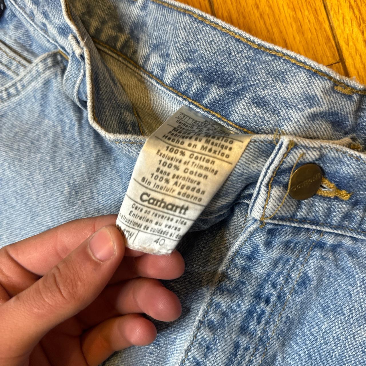 VINTAGE CARHARRT CARPENTER JORTS SIZE 40 FREE... - Depop