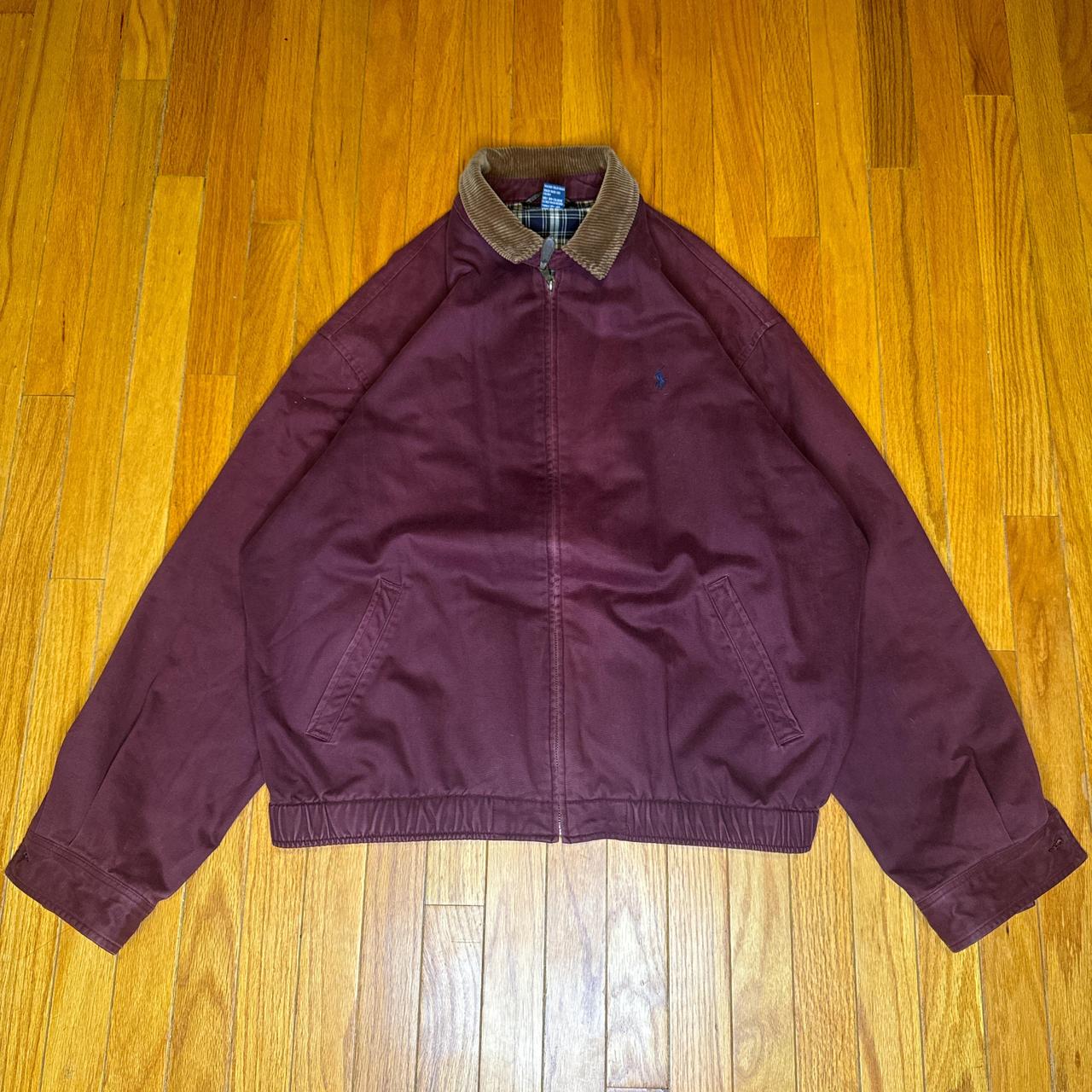VINTAGE POLO RAULPH LAUREN DETROIT WINE COLOR JACKET... Depop
