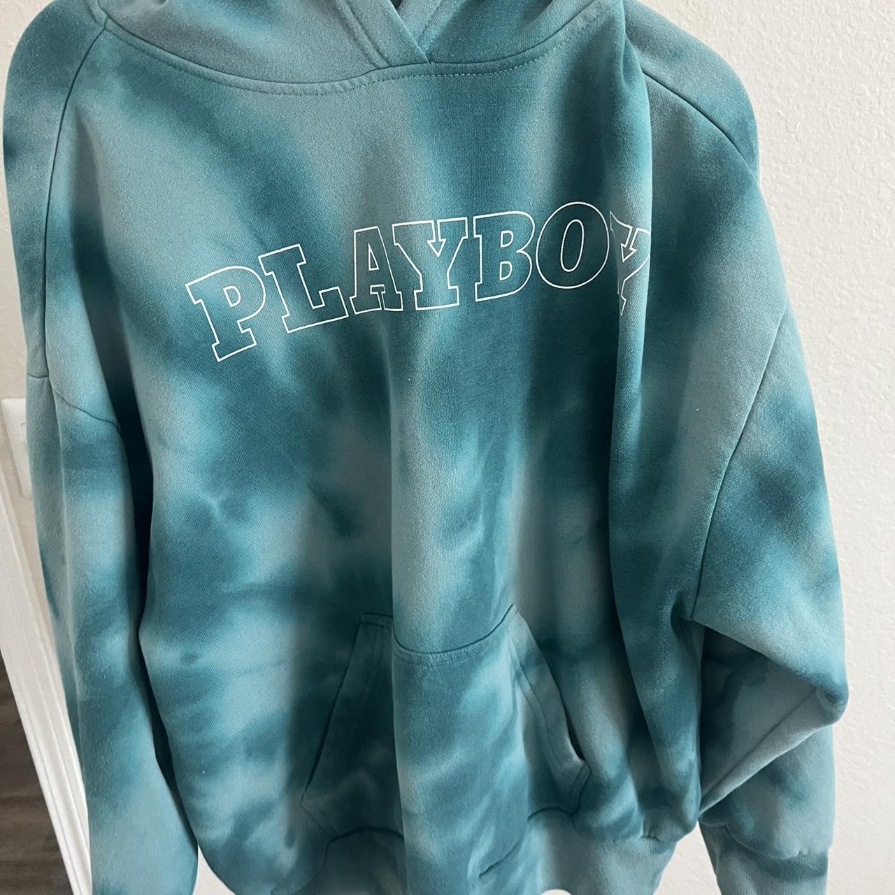 Tie dye playboy online hoodie