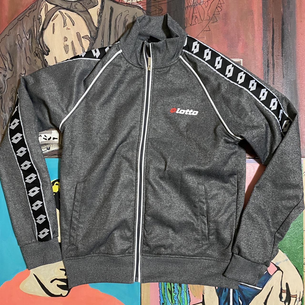 Lotto Men's Silver and Grey Jacket | Depop