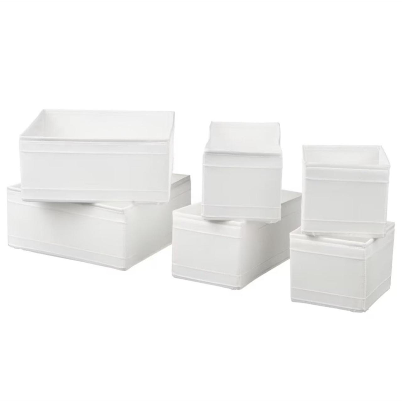New Set of 6 IKEA Skubb Fabric Storage Boxes Brand... Depop