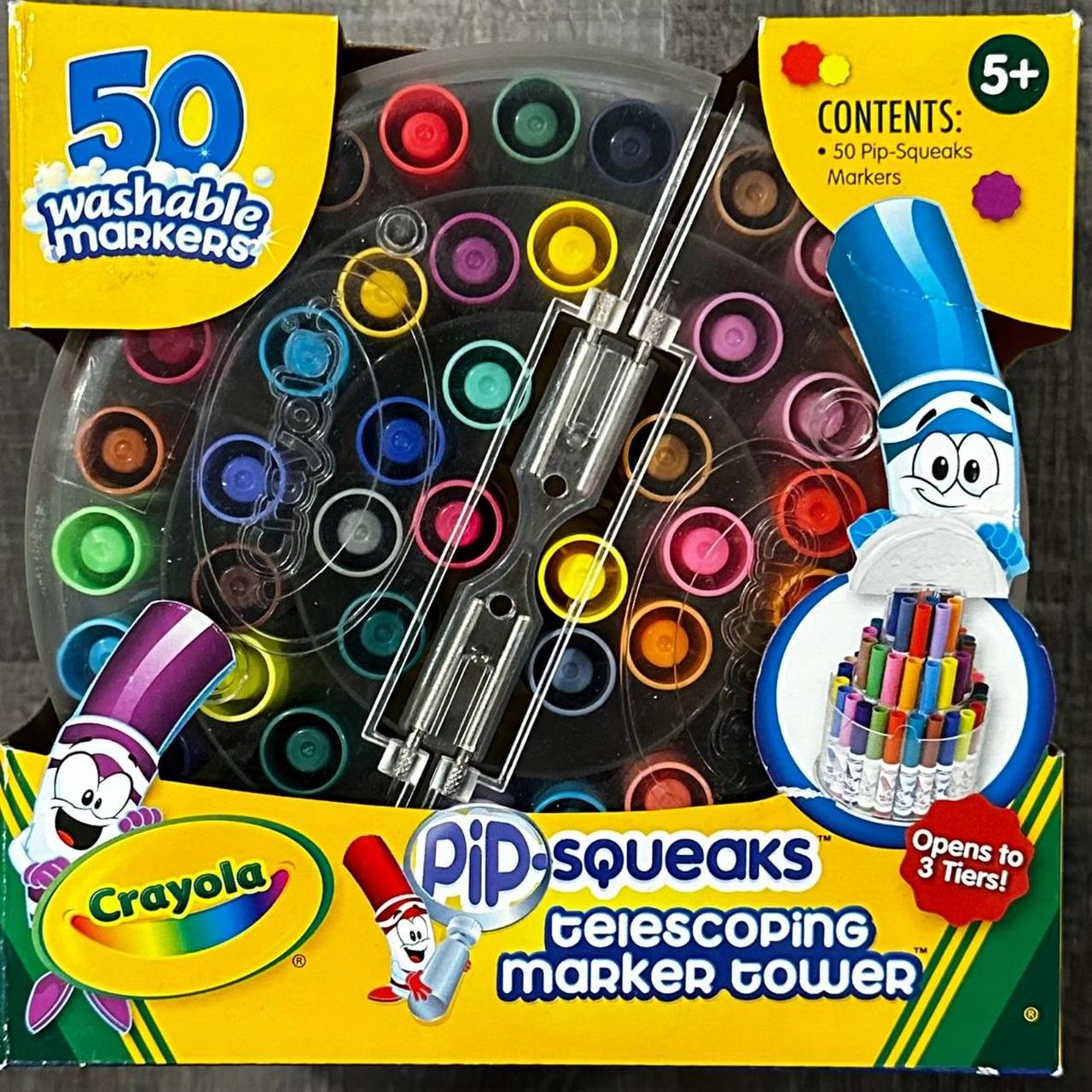 Crayola Pip-Squeaks Telescoping Marker Tower 50 count