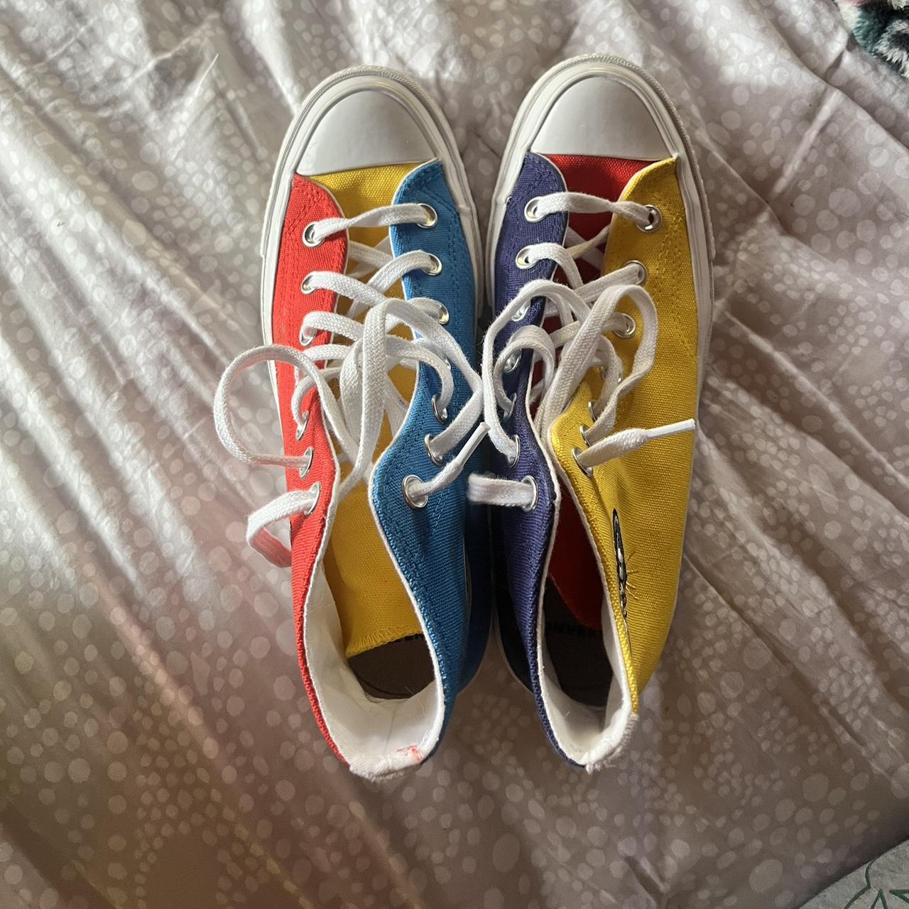 Red blue green yellow on sale converse