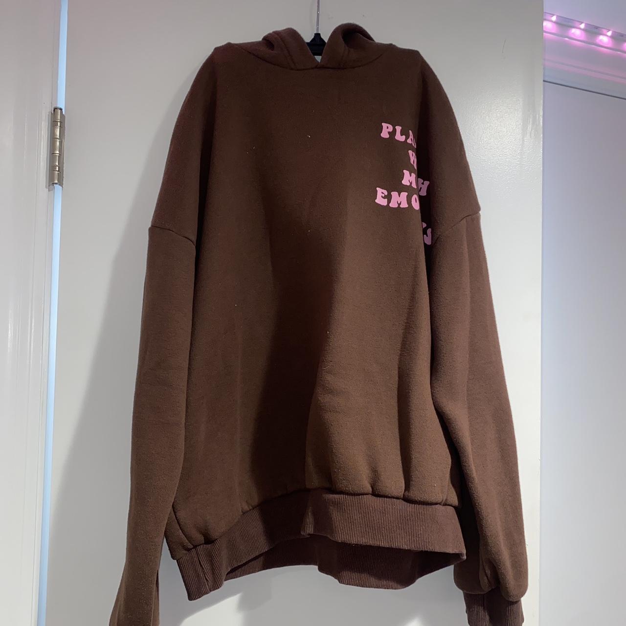 Edikted “play with my emotions” sweatshirt Size: Small - Depop