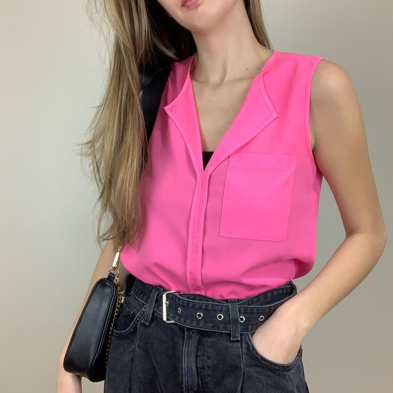 Electric pink tank 💞 A basic with a fun pop of... Depop