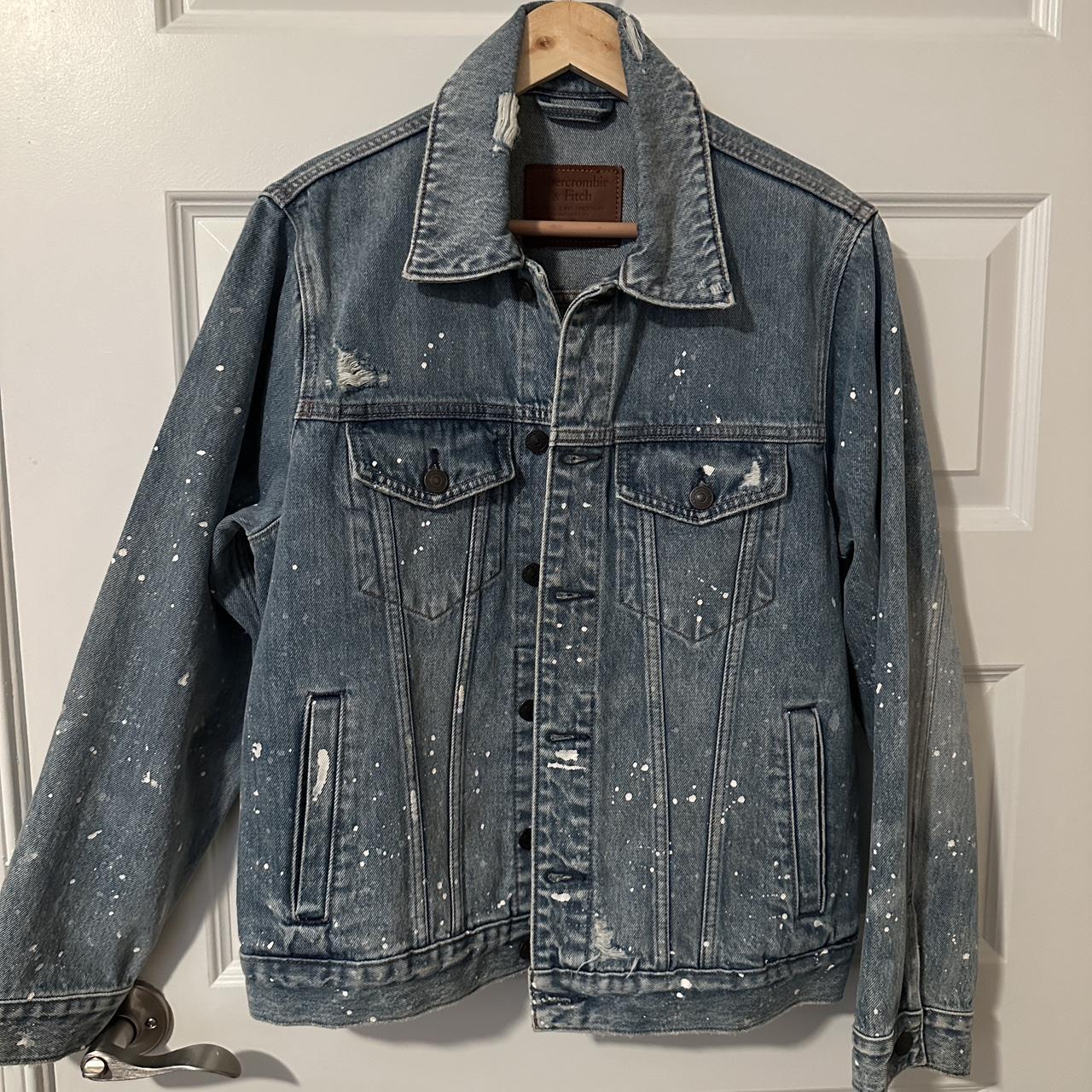 Abercrombie and Fitch gray denim deals jacket sz S