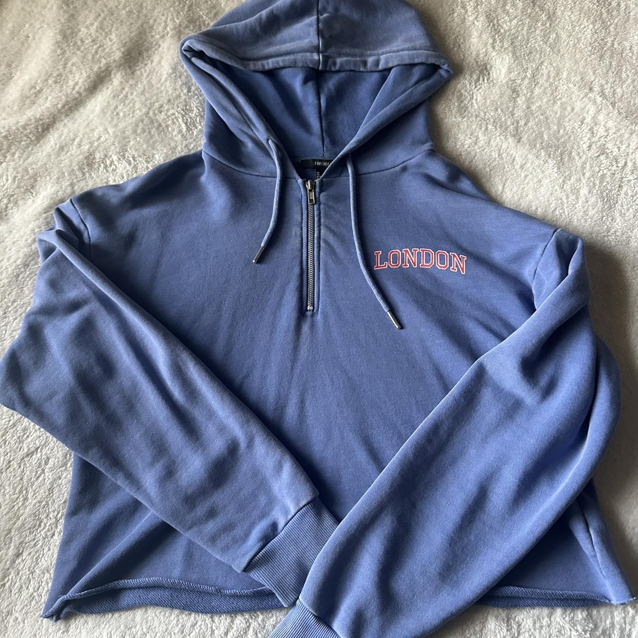 Faded blue hoodie sale