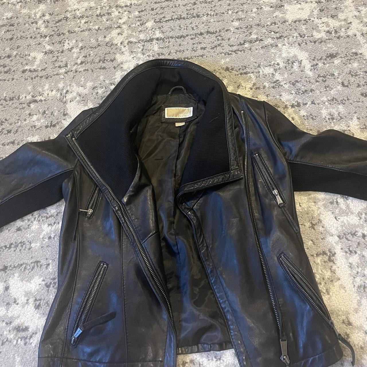 Michael kors vintage hot sale leather jacket