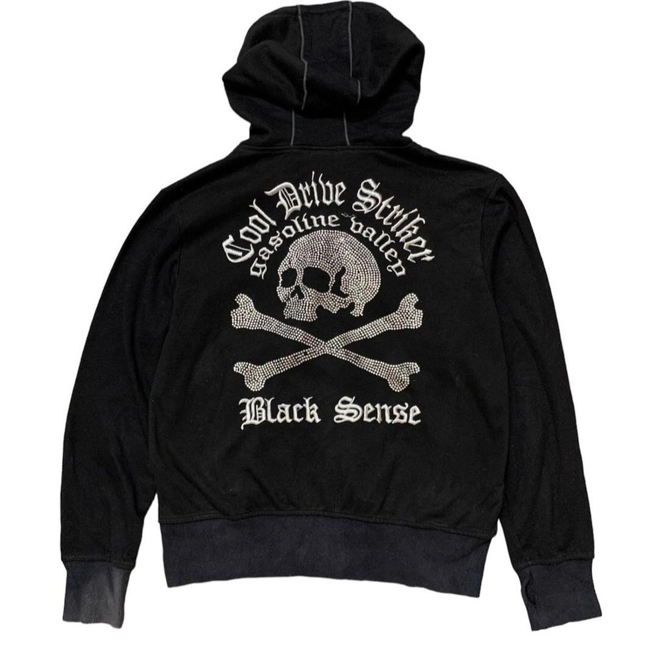 Japanese Brand CDS BLACK SENSE Skull Sweater Hoodie...