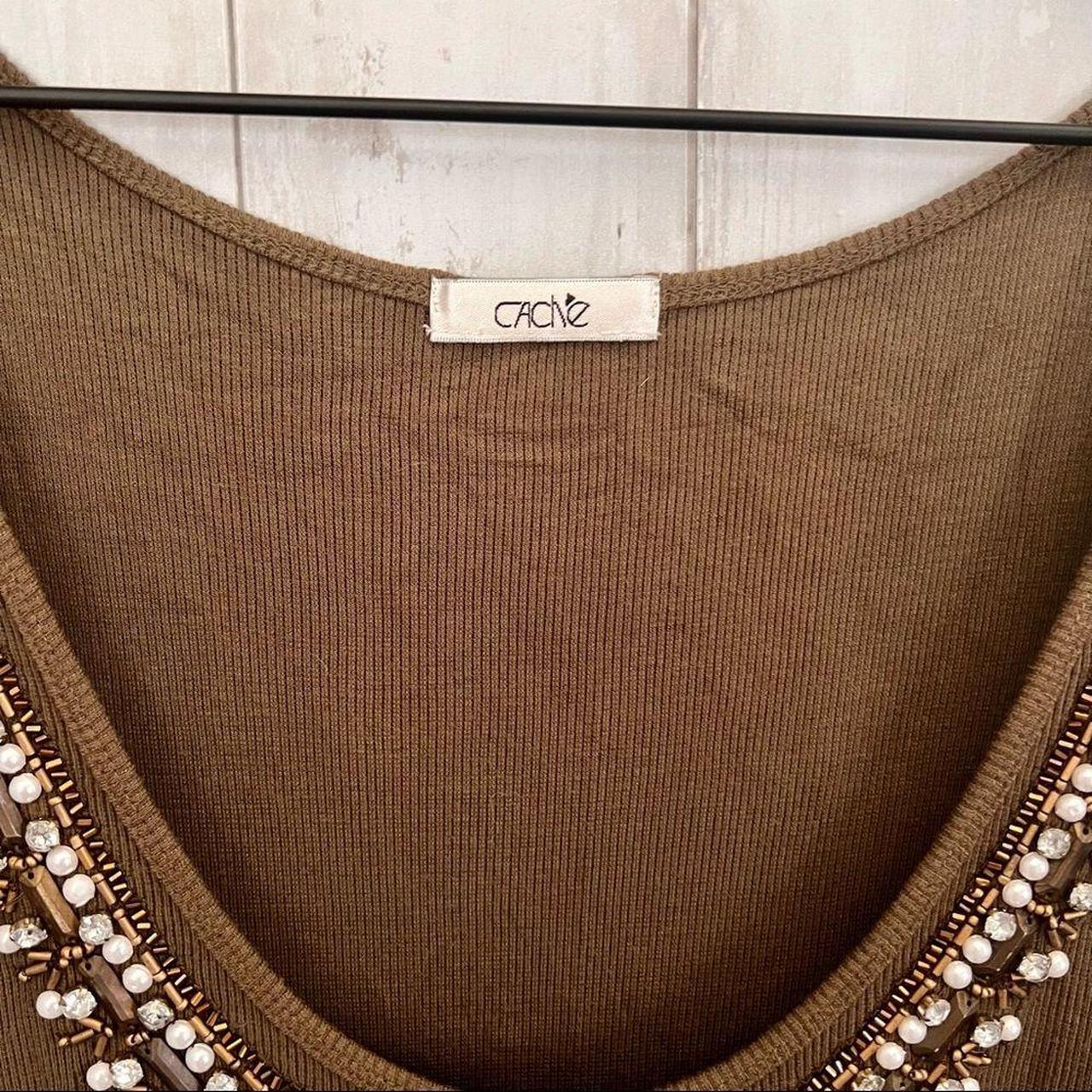 Cache Women's Tank top - Brown - M – Cache | Bead… - image 3