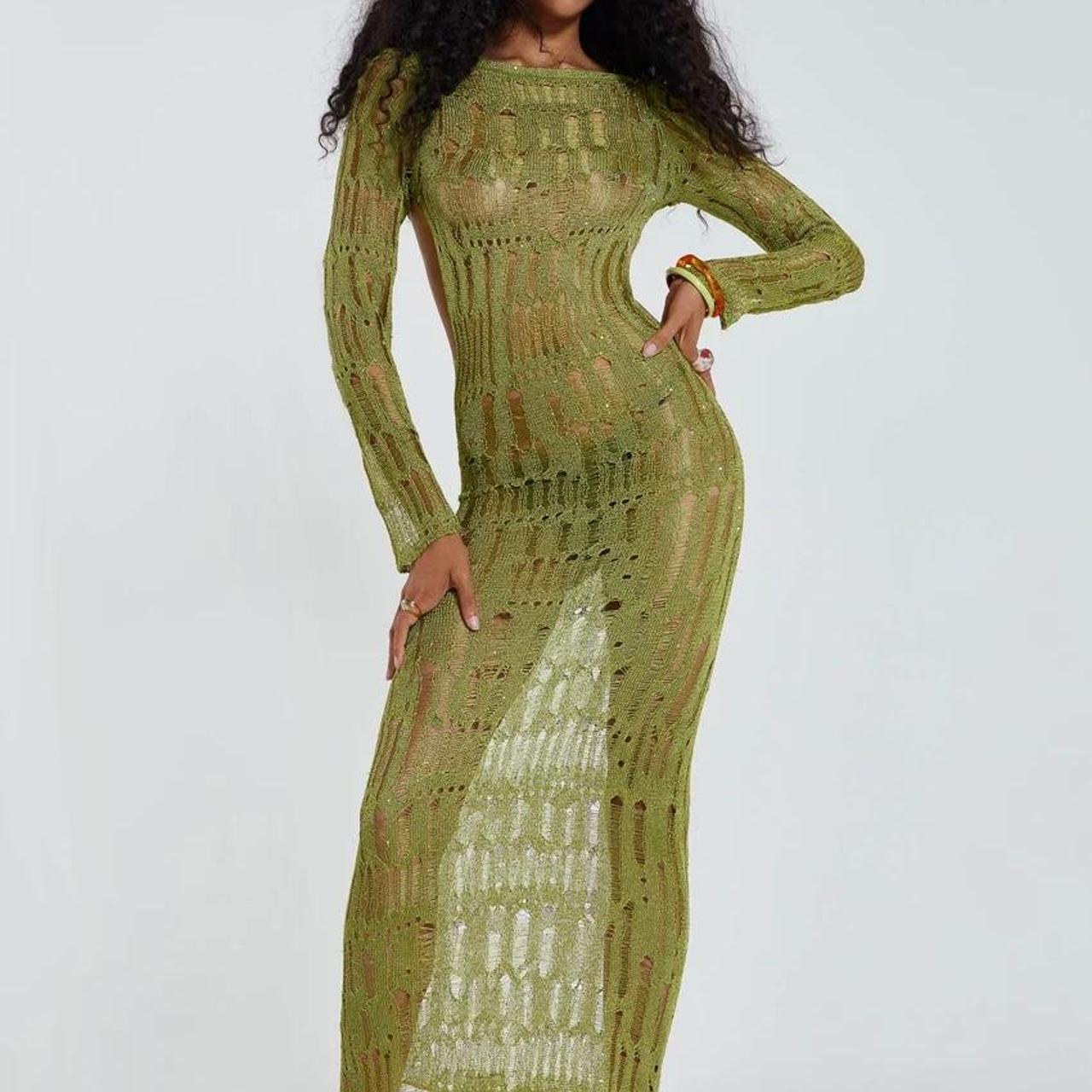 jaded london green dress