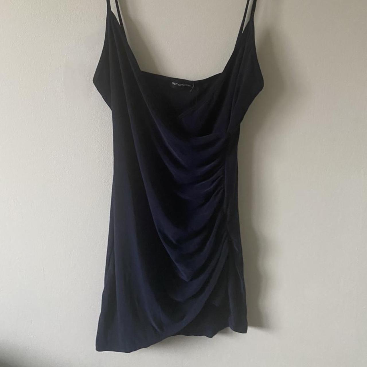 Pretty little thing shape navy ruched side strappy... - Depop