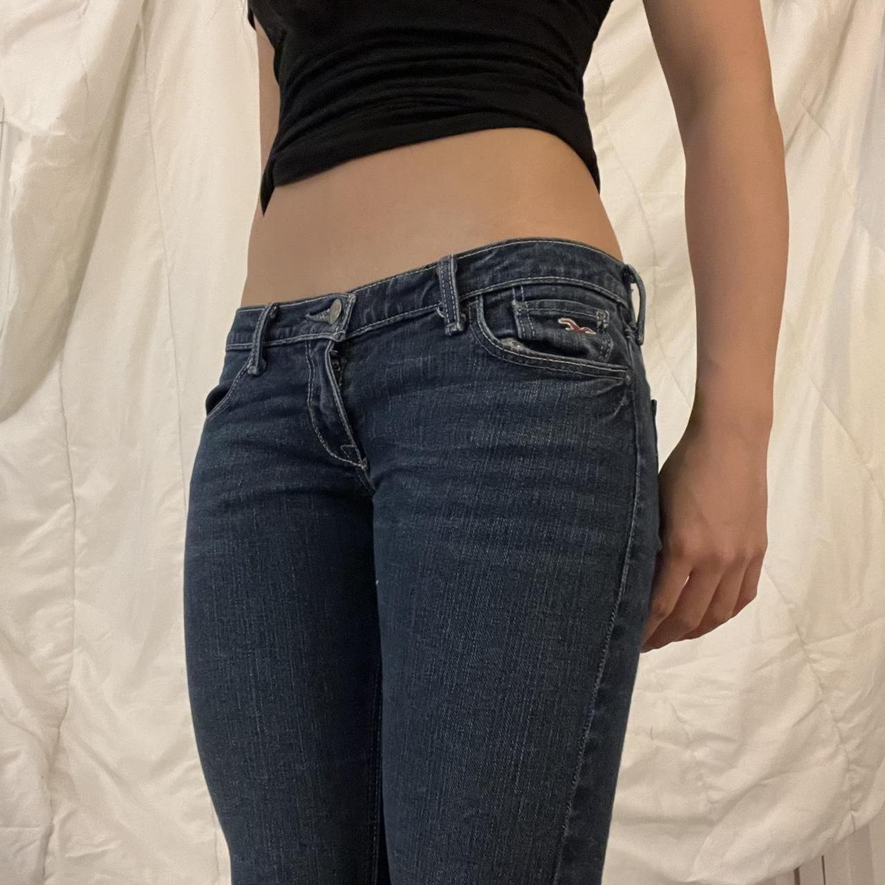 Hollister Ulta Low Rise Flare Jeans With Log Depop