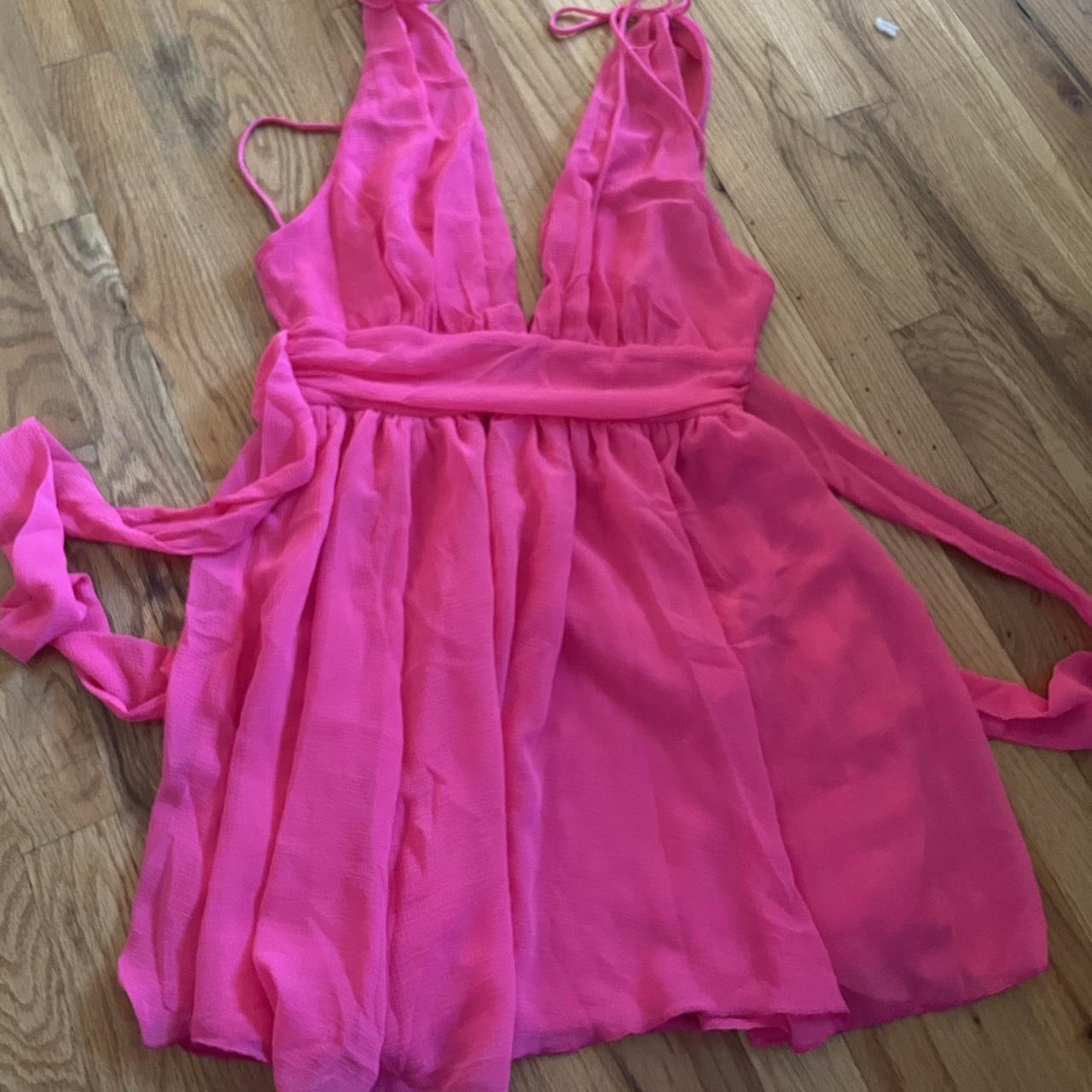 Lucy in the Sky Women's Pink Dress | Depop