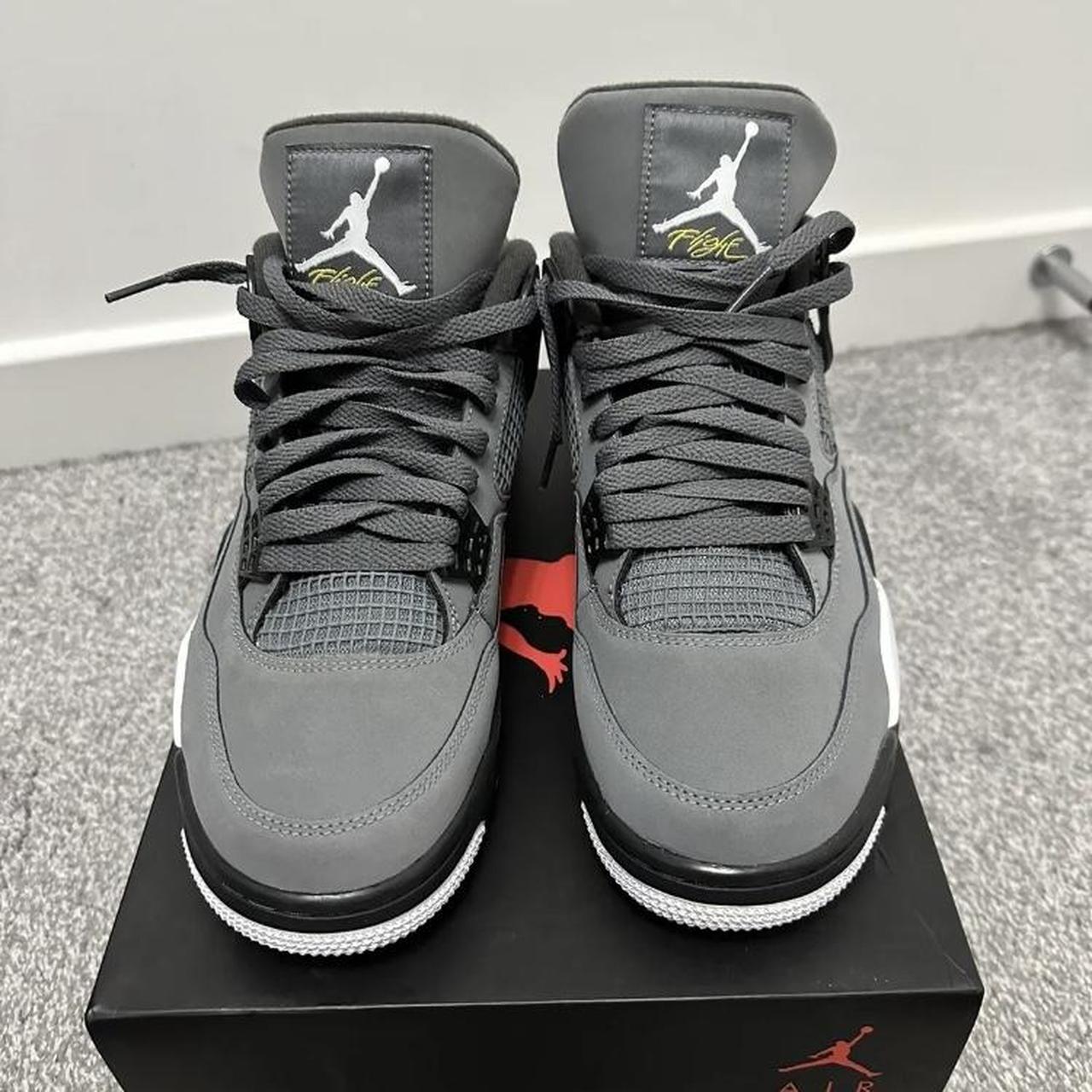grey suede jordans 4